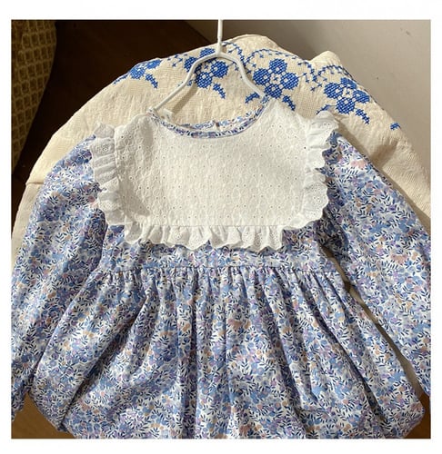 فستان كلاسيكي ريفي مع اكسسوار شعر من الدانتيل- ازر...