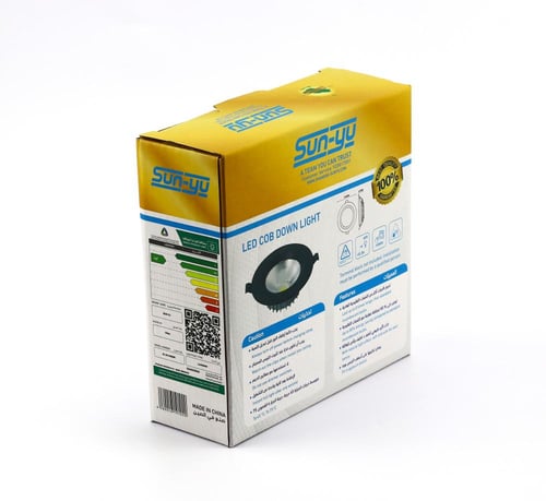 كشاف كوب ليد 10 واط 10سم أسود