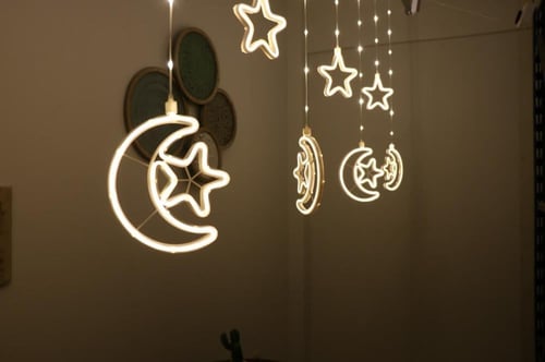 ستارة نجمة وهلال نيون N-100