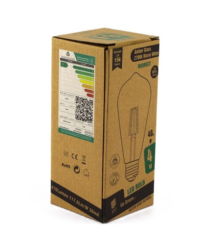 لمبة شفافة كروي 2700k 4w