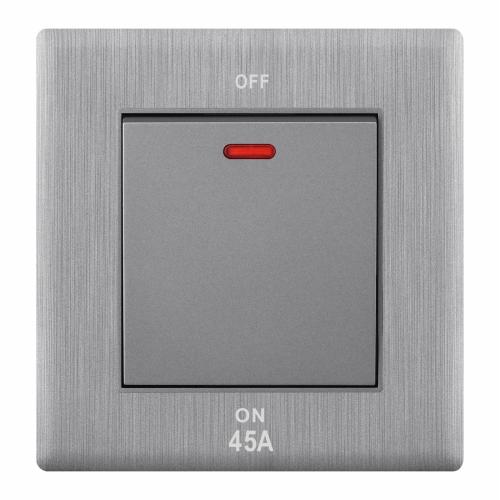 مفتاح مكيف لون رمادي بيانو