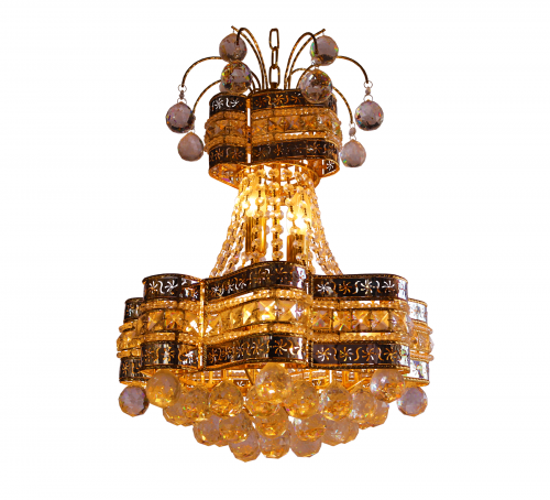 نجف كلاسيكي من النحاس والكريستال