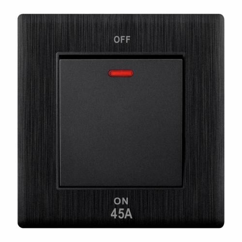 مفتاح مكيف لون اسود بيانو