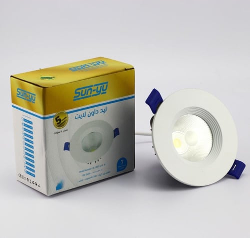 كشاف كوب ليد 7 واط 7سم أسود