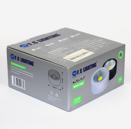 ليد سلندر 18 واط جرم أسود