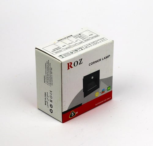 كشاف درج بحساس حركة جرم أسود 7*7