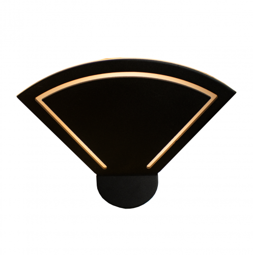 جداري ليد أسود فخم الشكل المصنوع من المنيوم والاكر...