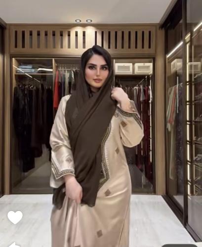 جلابيه ميعاد ستان مع طرحه