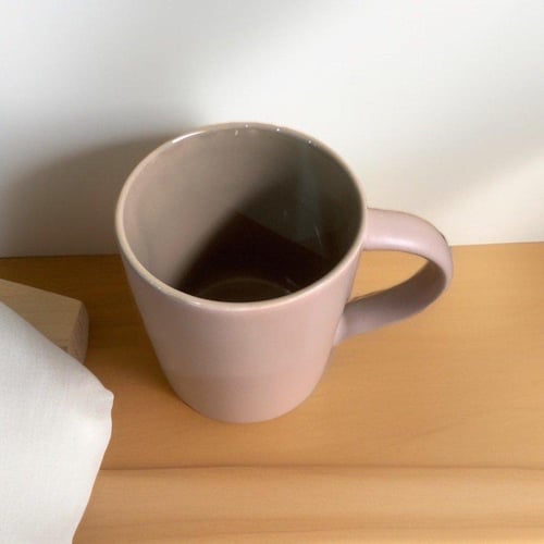 كوب سيراميك وردي ( لحمي )