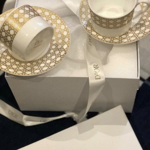 كوب ديور مع صحن