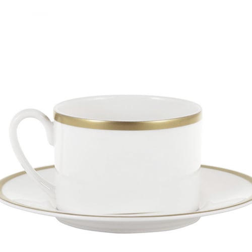 كوب روبرتو كافالي بشعار الماركه مع صحن