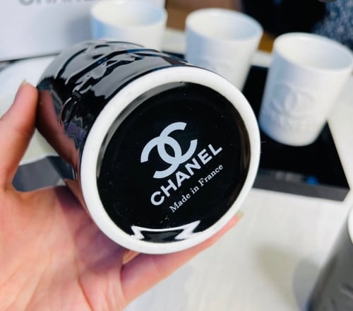 طقم اكواب شانيل بلونين 6 قطع