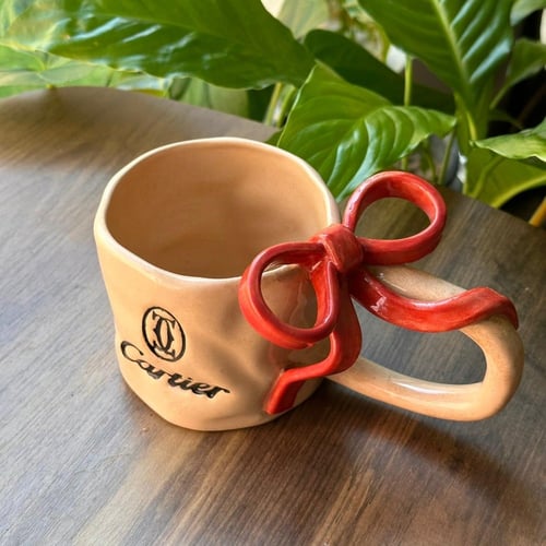 كوب كارتير فخار هاند ميد
