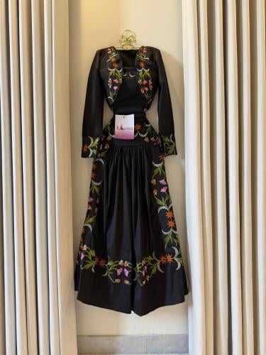 فستان فلورينزا الاسود