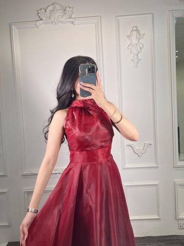 فستان نبيذي 110