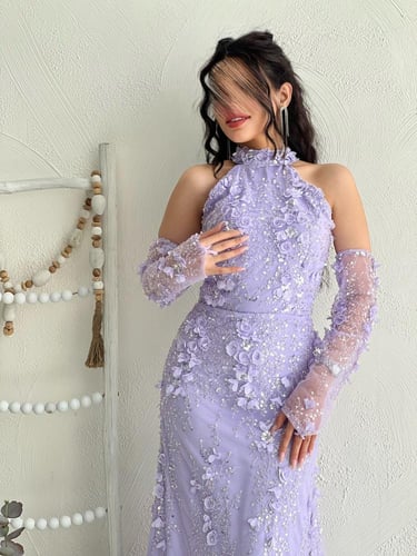 فستان لافندر ملكي 150