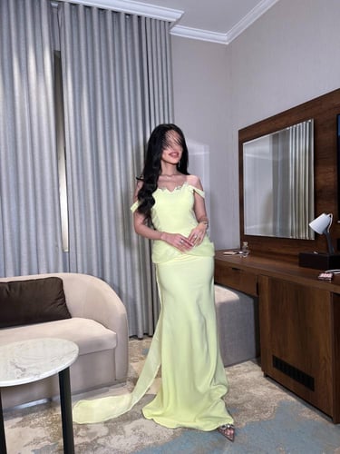 فستان ضوء القمر الاصفر 121