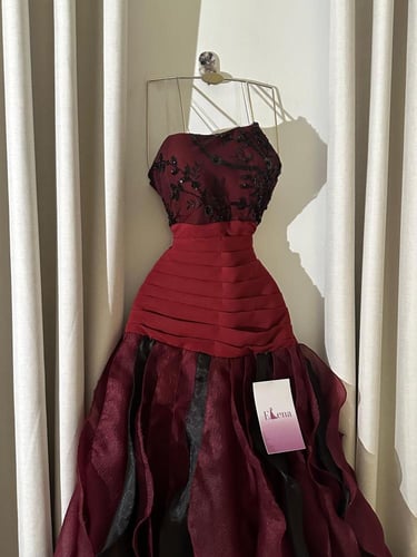 فستان سكالا برغندي 157