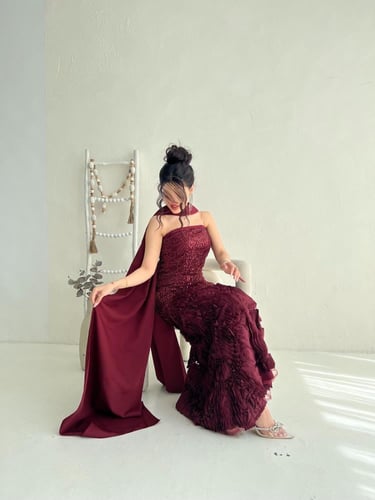 فستان رويال بروغندي 147