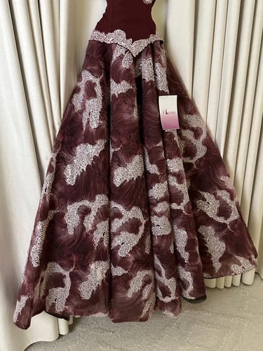 فستان كورال برنسيس البرغندي 155