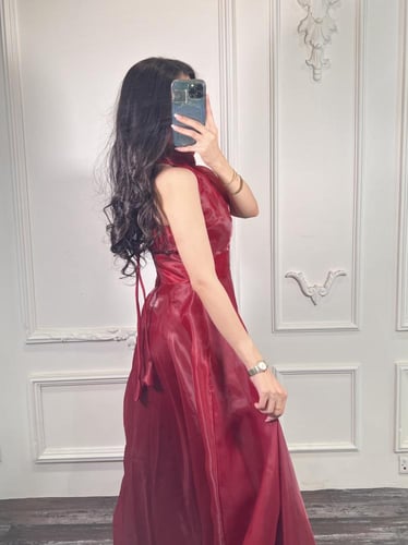 فستان نبيذي 110