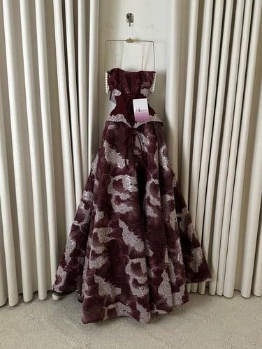 فستان كورال برنسيس البرغندي 155