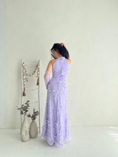 فستان لافندر ملكي 150