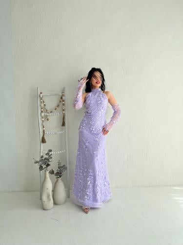 فستان لافندر ملكي 150