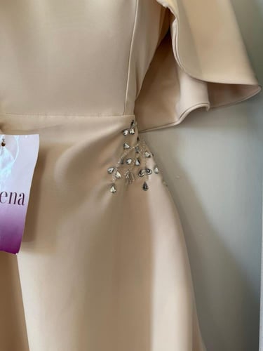 فستان روزين البيج