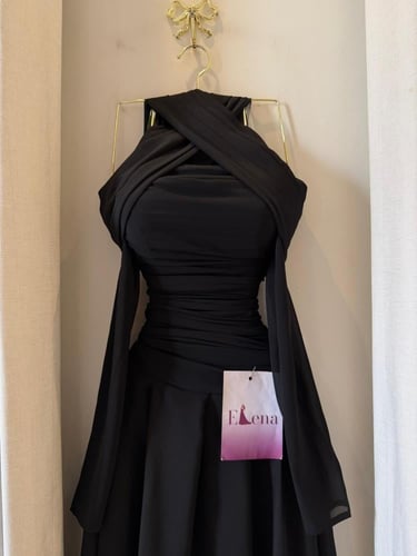 فستان الينا اسود