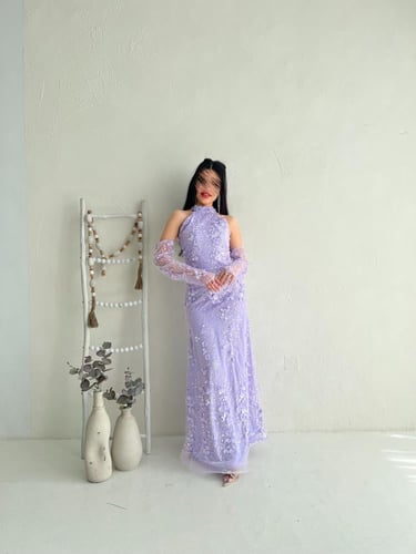 فستان لافندر ملكي 150