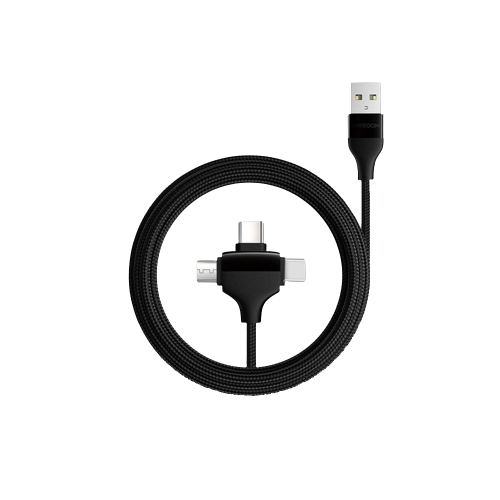 وصله شاحن ثلاثي جوي روم داتا 3 في 1 أسود