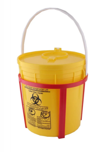 حامل حاوية نفايات طبية لحجم 13 لتر و 6.5 لتر