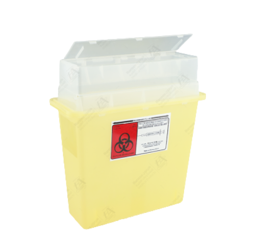 حاوية نفايات طبية 4 لتر اصفر جداري