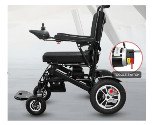 كرسي كهربائي مقاس 18 انش وزن خفيف بطارية ليثيوم K0...