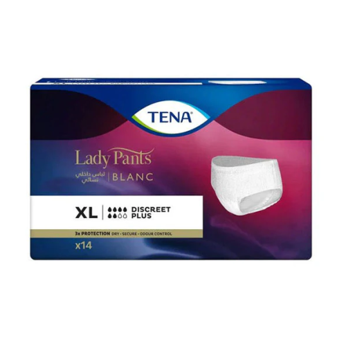 كلوت تينا للسيدات XL عبوة 14 حبه TENA DISCREET PLU...