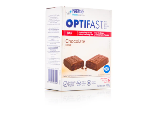 أوبتيفاست الواح شوكولاته OPTIFAST عبوة 6 قطع 420 ج...