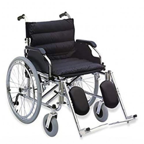 كرسي متحرك حديد مقاس 56 سم مع رافع للقدم 951AC