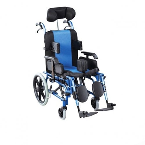 كرسي متحرك شديد اعاقة مقاس 14 انش