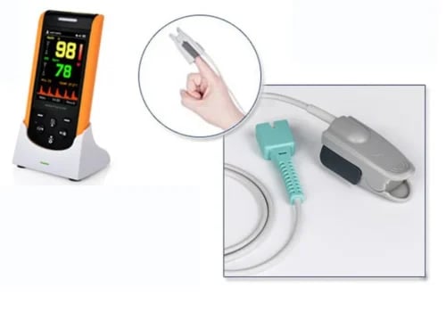Adult blood oxygen sensor connector