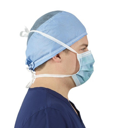 Surgical face mask with straps, pack of 50.