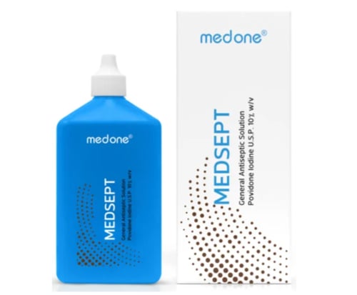 ميدون ميد سيبت بوفدين ايودين 10% عبوة 60 مل