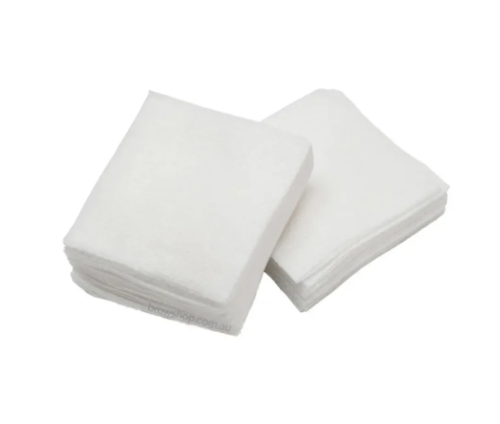 شاش مربعات عبوة 100 حبه مقاس 5 سم × 5 سم