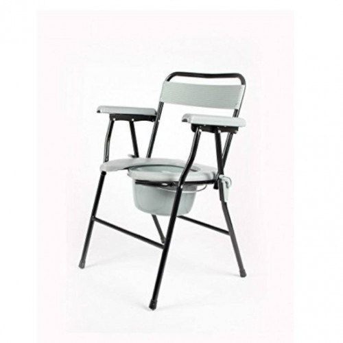 كرسي حمام بمسند ظهر وجوانب مفتوح من الامام