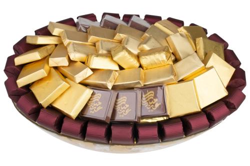 صينية شوكولاتة الفاخرة-دائرية الشكل-770 جرام