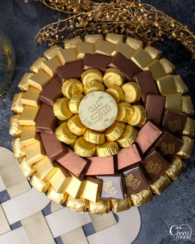 صحن دائري زجاجي