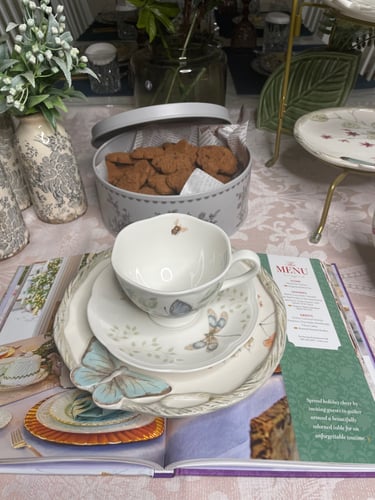 صحن الفراشة فيتز - لون الفراشة التركواز الغامق