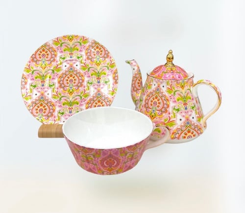 طقم ابريق الأحلام مع صحن الشاي لشخص واحد من T2