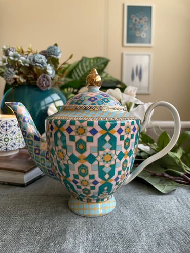 ابريق شاي ماكسويل - اللون السماوي