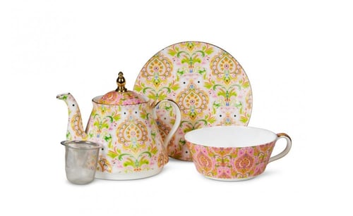 طقم ابريق الأحلام مع صحن الشاي لشخص واحد من T2